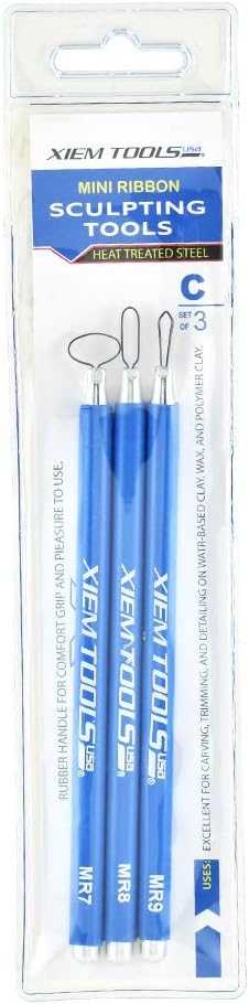 Xiem Studio Tools Ultimate Tools for Clay Artists (Mini-Ribbon Sculpting Set)...