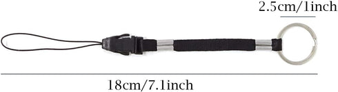 Honbay 10PCS Black Nylon Straps Lanyards with Detachable Buckle for Flashlight, Cell Phone, USB Flash Drive, MP3, MP4, and Other Small Electronic ...