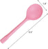 Pack of 100 Pink Extra-Heavy Weight Disposable Plastic Spoons Disposable Flatware Silverware for Soup Dessert Ice Cream Take Out Spoon...