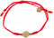 My Saint My Hero Inspirational Breathe Bracelet, Adjustable (Gold Plated Medal on Red)...