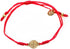My Saint My Hero Inspirational Breathe Bracelet, Adjustable (Gold Plated Medal on Red)...