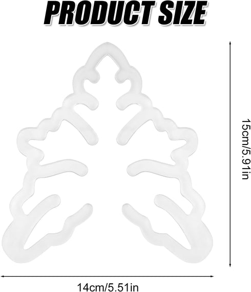 Monstera Shaped Plant Stand, Acrylic Flower Shape Plant Support Stakes Plant Growth Accessories for Indoor Outdoor Plants (B Style)...