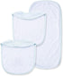 Little Me Baby Boy Newborn Bib and Burp set, Light Blue, One Size...