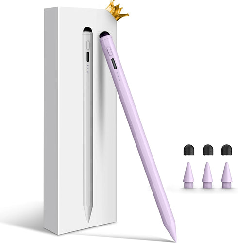 Stylus Pen for iPad, Dual-Tip 13 mins Fast Charge Apple iPad Pencil, Palm Rejection, Tilt Sensitivity, Compatible w/iPad Pro 11/12.9in, iPad 6/7/8...