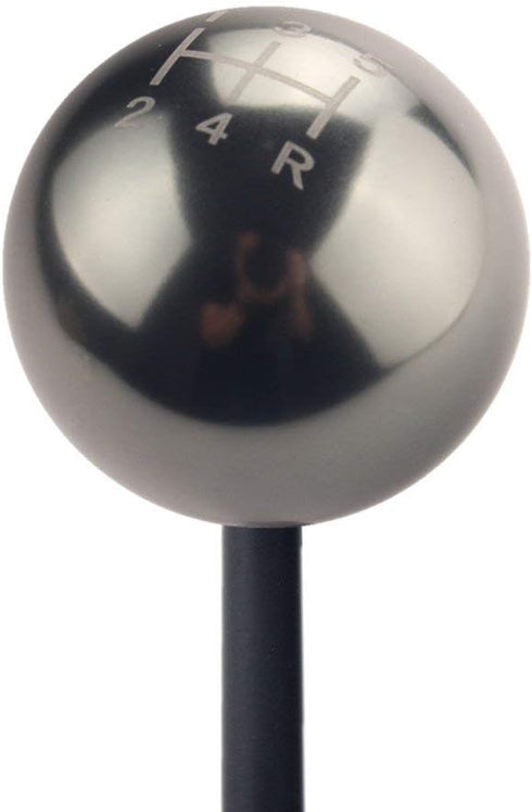 DEWHEL Round Ball Billet M12x1.25 5 Speed Short Throw Shifter Shift Knob MT Manual Gearbox Screw On Titanium...