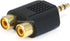 Monoprice 3.5mm Stereo Plug to 2 RCA Jack Splitter Adaptor - Gold Plated...
