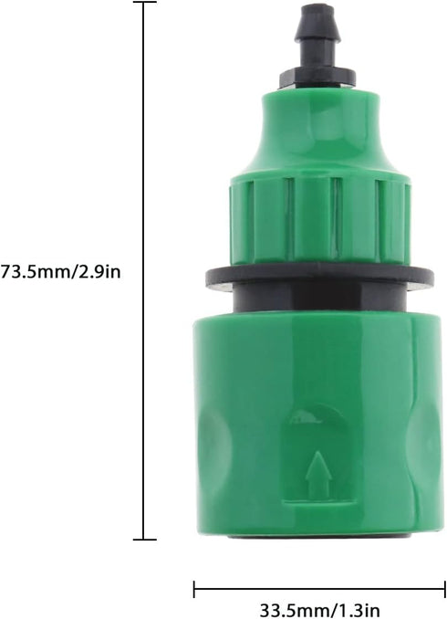 The Lord of the Tools 2PCS Garden Water Hose Quick Connector Micro Irrigation Adapter One Way Adapter Tap Connector Fitting for 8/11mm 4/7mm Pipe ...