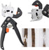 Garden Grafting Tool Set - 2-in-1 Professional Pruning Scissor Shears Cutting Tool for Plant Branch Vine Fruit Trees, Included 3 Replacement Blade...