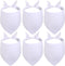 Sublimation Dod Bandanas 6PCS, Heat Transfer Washable Dog Scarf, Blank DIY Solid Kerchief Bib Breed, Pet Birthday/Party Fun Idea Gift for Large Me...