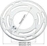 4Inches universal light fixture mounting bracket, 8 Sets 4" Circle Mounting Bracket for Mount Wall Light, Chandelier...