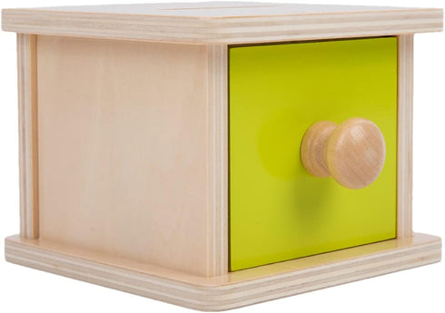 Adena Montessori Coin Box Yellow-Green Door Baby Toys for 6-12 Months 1 2 Years Old Toddlers Infant Toys...