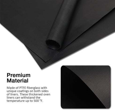 Large Oven Liners for Bottom of Oven, 3 Pack Heavy Duty Oven Mat Set, Thick Oven Liners for Bottom of Electric Oven, Reusable Oven Protector Liner...