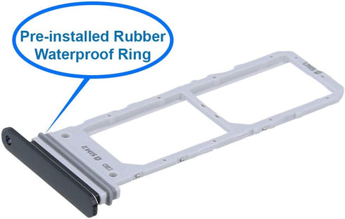 MMOBIEL Dual SIM Card Slot Tray Holder Replacement Compatible with Samsung Galaxy Note 20 / Note 20 5G 2020 - Incl. Rubber Gasket and Sim Pin - Gr...