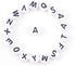 Song Xi 1200pcs White Round Acrylic Alphabet Beads - Black Letter Beads 4x7mm for Bracelets and Jewelry Making Key Chains...