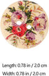Ornament Crafts 100pcs Flower Glass Buttons 2 Holes Wooden Sewing Buttons DIY Clothing Sewing Supplies for DIY Project Crafts (Mixed Styles) 20MM ...