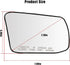Passenger Side Heated Mirror Glass with Rear Holder Fit for Nissan Altima Sentra 2013 2014 2015 2016 2017 2018, Right Side Rear View Mirror Glass ...