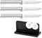 RADA Cutlery Regular Paring Knife with Quick Edge Sharpener, Silver Handle, Pack of 3...
