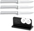 RADA Cutlery Regular Paring Knife with Quick Edge Sharpener, Silver Handle, Pack of 3...