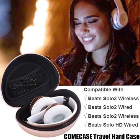 COMECASE Travel Hard Carrying Case Compatible with Beats Solo 4/ for Beats Studio Pro/for Beats Solo3/ for Beats Studio3/ for Beats Solo2/ for Bea...