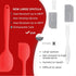 Silicone Spatula Set 6 Piece Kitchen Utensils for Cooking Baking and Mixing Heat Resistant Non Stick Rubber Spatula with 480 Degrees Fahrenheit He...