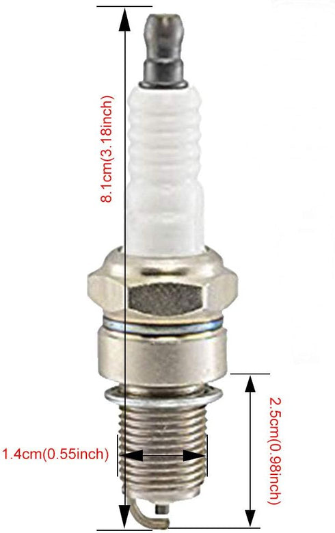 HIFROM Spark Plug Replacement for Torch F6RTC CUB Cadet OCC-751-10292 MTD 951-10292 Replacement for Mowers Snow Blowers Splitters Tillers...