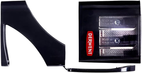 Derwent Twin Hole Pencil Sharpener, Black, 11.5mm & 8.25mm...