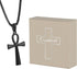 Cross Pendant for Car Rear View Mirror Decor Hanging Ornament Stainless Steel Coptic Ankh Cross Necklace Amulet Crucifix Jewelry Adult Men Christi...