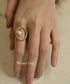 Opening 18K Gold Plated Stackable Bands Ring for Women, Eternity Ring with Shell Pearl, Cubic Zirconia engagement rings vintage gold ring pearl we...