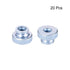 uxcell Knurled Thumb Nuts, 20Pcs M4x0.7mm Iron Round Knobs Fastener for 3D Printer Parts...