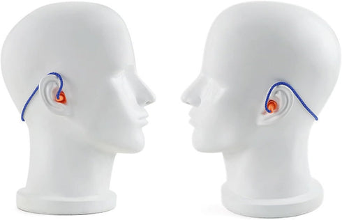 5 Pairs Corded Ear Plugs Reusable Silicone Earplugs with String Banded Ear Plug Sleep Noise Cancelling for Hearing Protection...