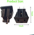 Panel Mount Outlet Power Socket 10Pcs US Plug 3 Pins AC 15A 125V Panel Screw Mount Type Female Connectors Adapter Black...