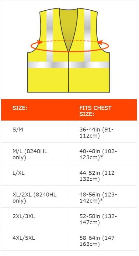 Ergodyne - 24169 Reflective Safety Vest, ANSI Class 3, Hi Vis Two Tone, 6 Easy Access Pockets, GloWear 8346Z,Lime, 4X-Large-5X-Large...
