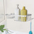 Mumusuki Aluminum Alloy Wall Mounted Storage Shelf Rack with Hooks for Hanging Sponge and Razor, Bathroom Shower Organizer Caddy for Bathroom,Toil...