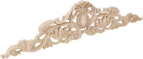 TOPINCN 50x12cm Wood Carving Applique European DIY Decoration for Home Furniture Courtyard Window Mirror...