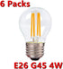 LED Edison Light Bulbs, Non-Dimmable 4W G45 2700 Kelvin E26 LED Bulb, 40W Incandescent Equivalent Warm White Light Bulb for Tiffany Large Table La...