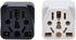 2-Pack ALINNA US Travel Plug Adapter, EU to US Plug Adapter, Universal EU UK AU CN JP to USA (Type B), Grounded 3 Prong USA Wall Plug Adaptor Outl...