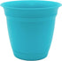 The HC Companies 6 Inch Eclipse Round Planter with Saucer - Indoor Outdoor Plant Pot for Flowers, Vegetables, and Herbs, Teal...