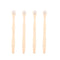 Small Toothbrush Dental 4pcs Bamboo Brush Oral Bad Breath Brush Deep Cleaning Tool for Men Women Adults Oral Stainless Steel...