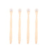 Small Toothbrush Dental 4pcs Bamboo Brush Oral Bad Breath Brush Deep Cleaning Tool for Men Women Adults Oral Stainless Steel...