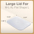 Pantry Organization and Storage, Versatile Organizer for Kitchen Pantry, Under Bed, Bathroom Sink, Desk and Office, Various Sizes (Large Lid)...
