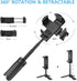 MOUNTDOG Portable Webcam Stand & Mini Tripod - Extendable Tabletop Tripod for iPhone, Camera, Samsung & Smartphone - 360 Rotation, Black...