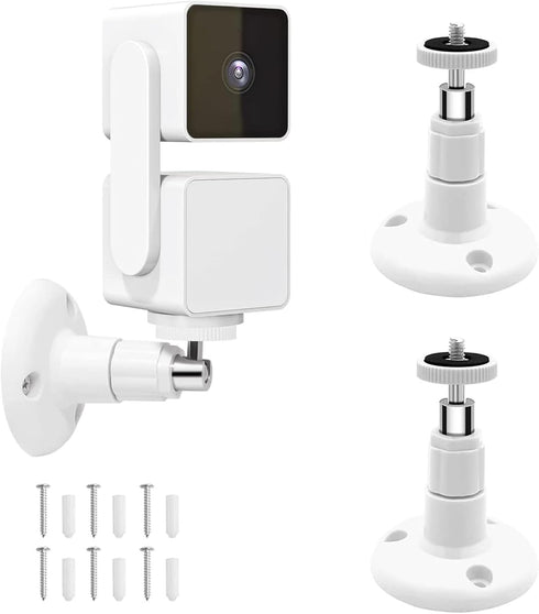 2 Pack Wall Mount Compatible with Wyze Cam Pan V3, Indoor and Outdoor Security Mount for Wyze Cam Pan, Wyze Cam Outdoor and Other Camera with Same...