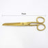 Gold Scissors 7" Recycled Stainless Steel Copper Straight Multi-Purpose Shears Knife Edge Craft Tailor Heavy Duty Scissors for Daily Use (Gold, 7i...