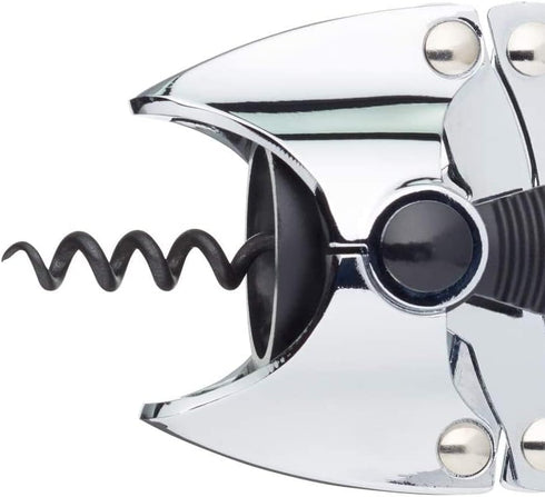 Lazy Fish Corkscrew and Bottle Opener, Stainless Steel Wine Opener, 16.5 x 7.5 x 4.5cm, Silver...