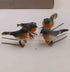 10PCS Robin Bird Christmas Tree Decoration Craft Very Cute Artificial Feather...