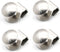 Set of 4 Glass Door Knobs, Clipping 3-8mm Glass Doors, Stainless Steel Handle, Pulls Knob Punching Drill Free, Home Office Cupboard Showcase Cabin...