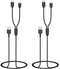 2-Pack Charger for Delupet/Yawpet/Jugbow Dog Training Collar and Remote, 2-in-1 USB Charging Cable...
