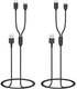 2-Pack Charger for Delupet/Yawpet/Jugbow Dog Training Collar and Remote, 2-in-1 USB Charging Cable...