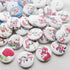 Chenkou Craft 50pcs Santa Claus Jinglebell Deer Merry Christmas Wood Buttons 1" (25mm) Sewing Mix Lots...