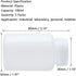 5Pcs 100ml Plastic Wide Mouth Laboratory Reagent Bottles Sample Sealing Bottles(White)...
